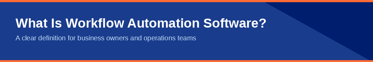 Workflow automation overview visual