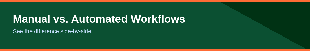 Workflow automation terms comparison visual